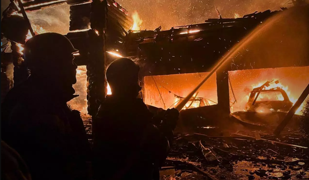 Fire Ukraine Russia war