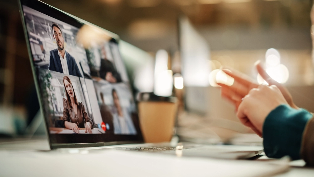 Zoom conference call / videom&oslash;de