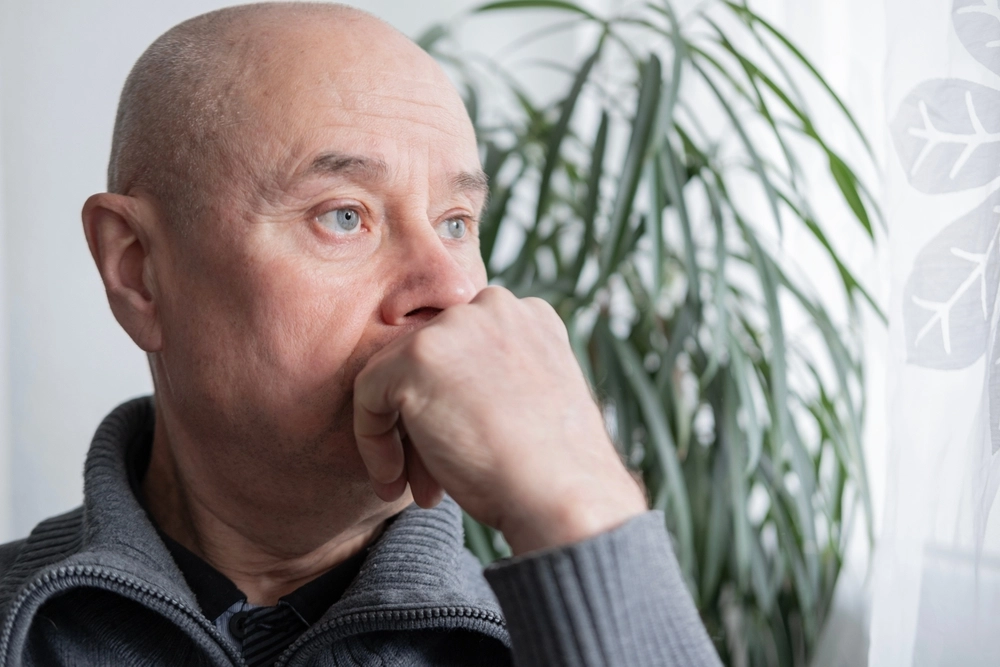&AElig;ldre mand t&aelig;nker / Elderly man thinking