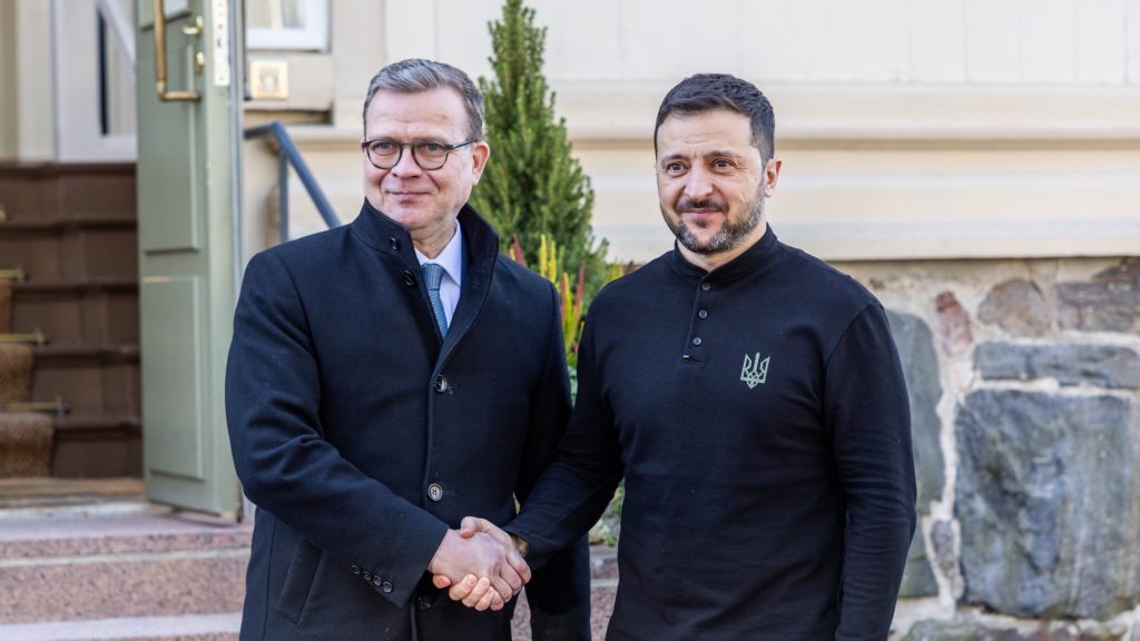 Finland PM Petteri Orpo Volodymyr Zelenskyy