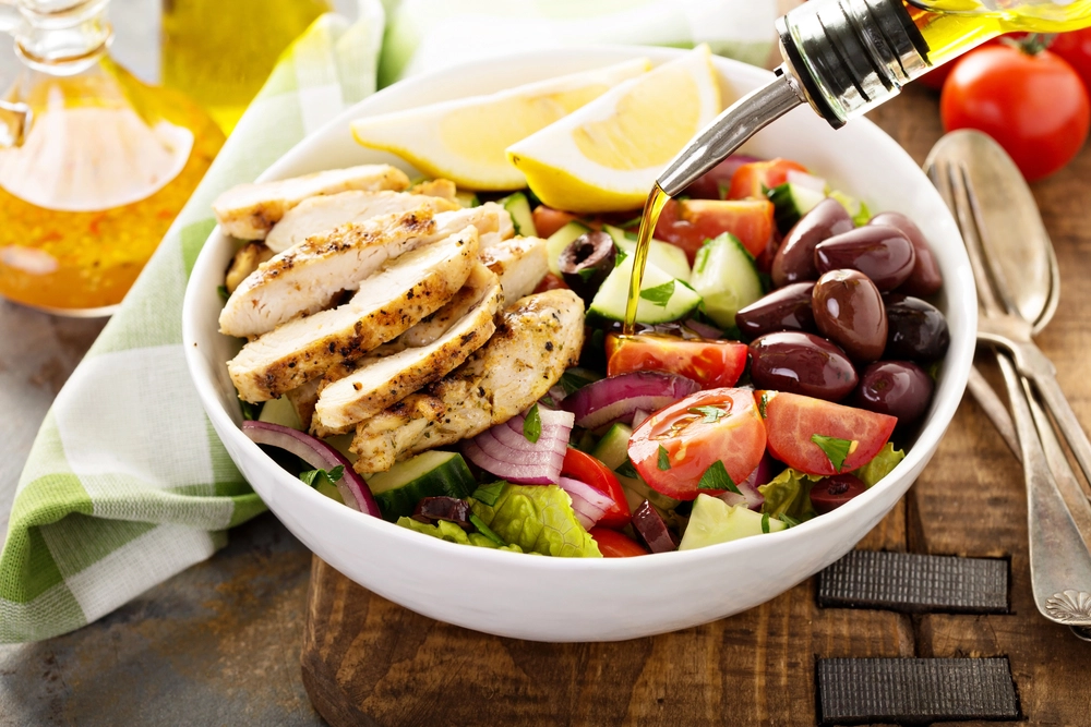 Salat med kylling / Salad with chicken