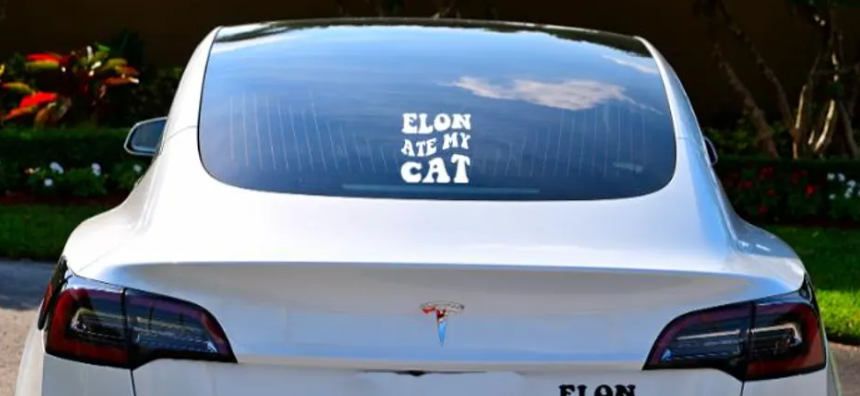 Matthew Hill, Tesla Stickers