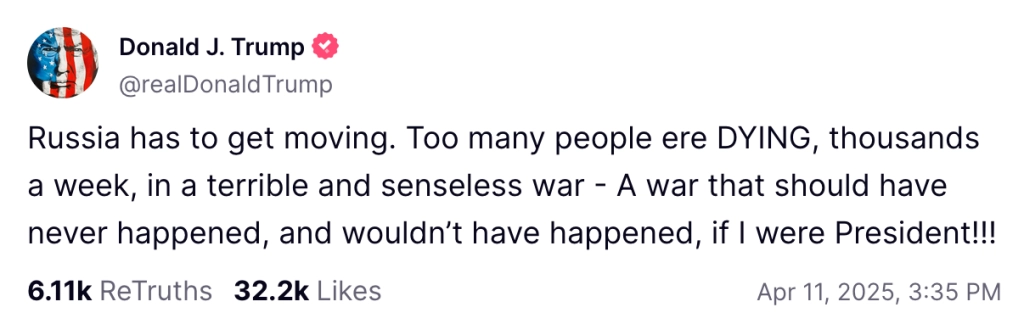 Truth Social / Donald Trump