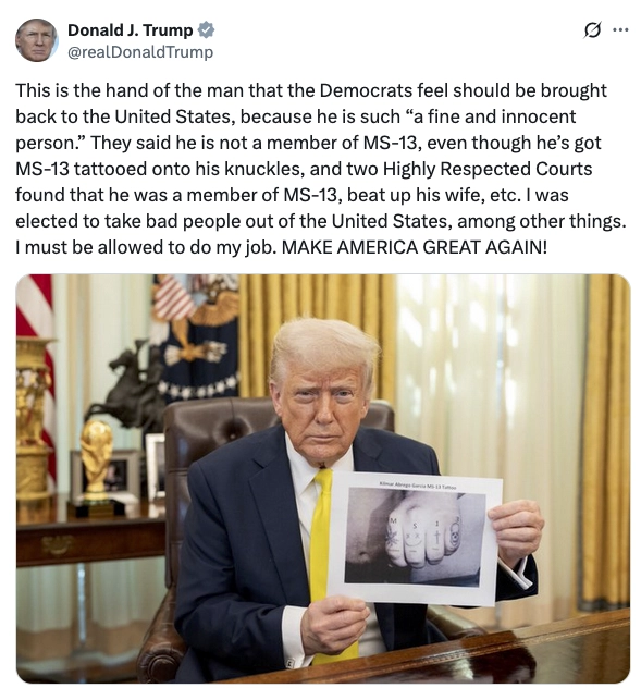 Trump på X