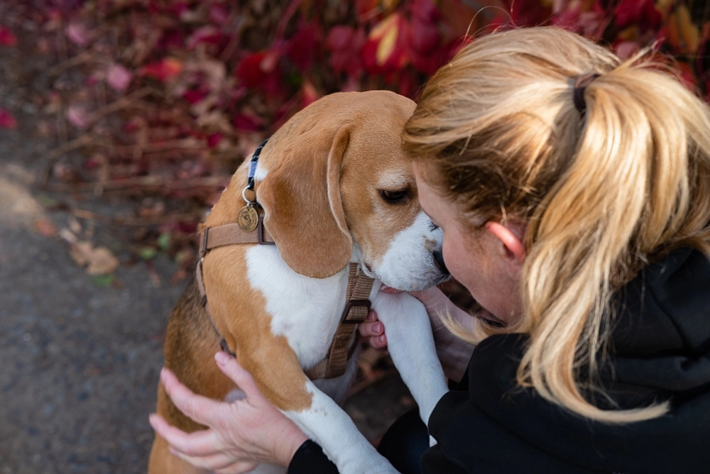 Woman and her dog