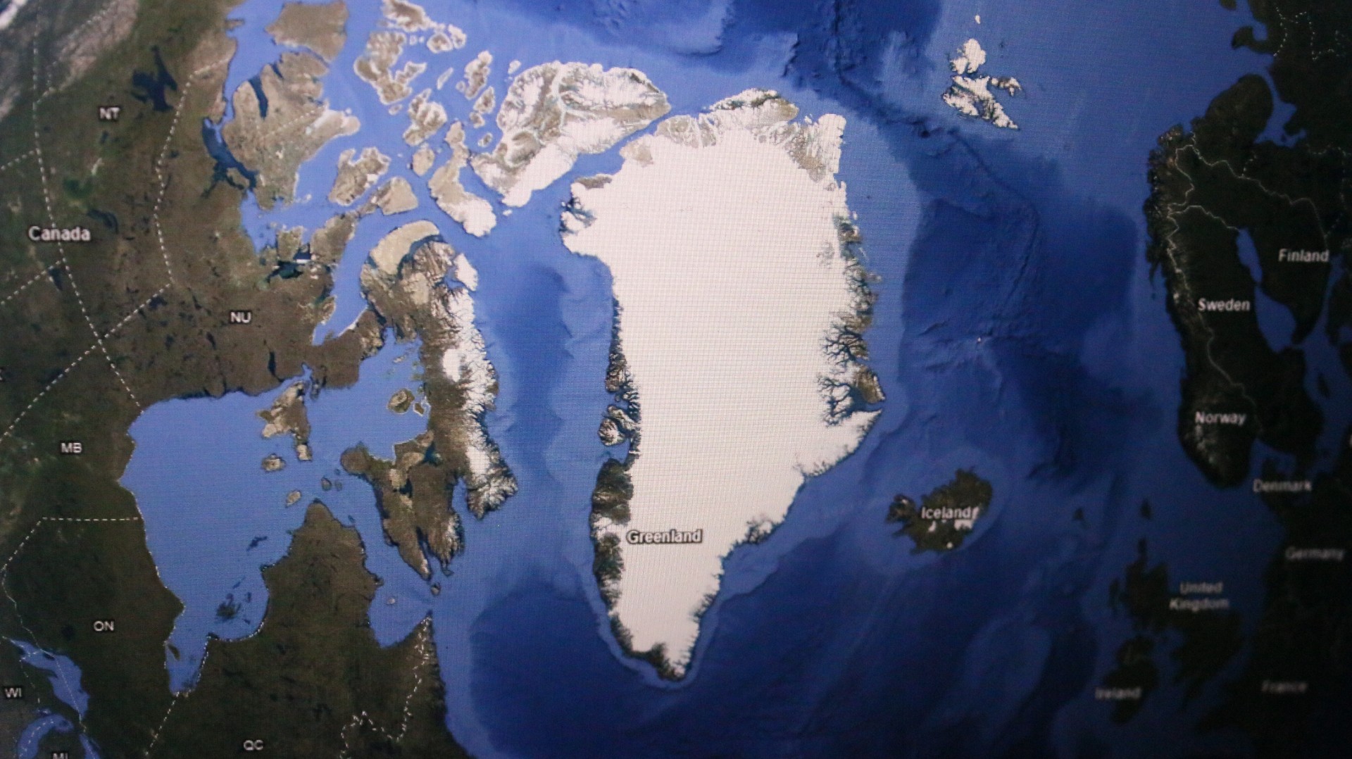 Greenland on map