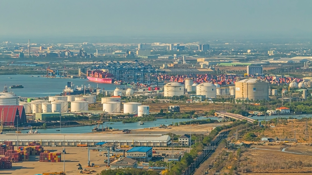 Hochiminh,City,,Vietnam,-,May,09,,2024:,Lng,Tanker,Anchored, GAS