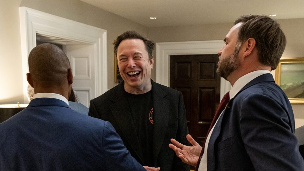 Elon Musk, Vice President JD Vance and Secretary of Agriculture Brooke Rollins