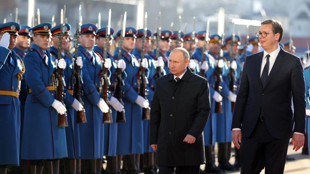 Vladimir Putin President Serbia Aleksandar Vucic