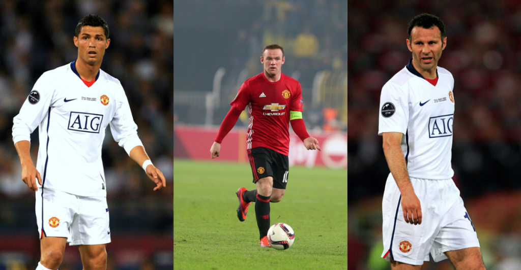 Ronaldo, Rooney, Giggs