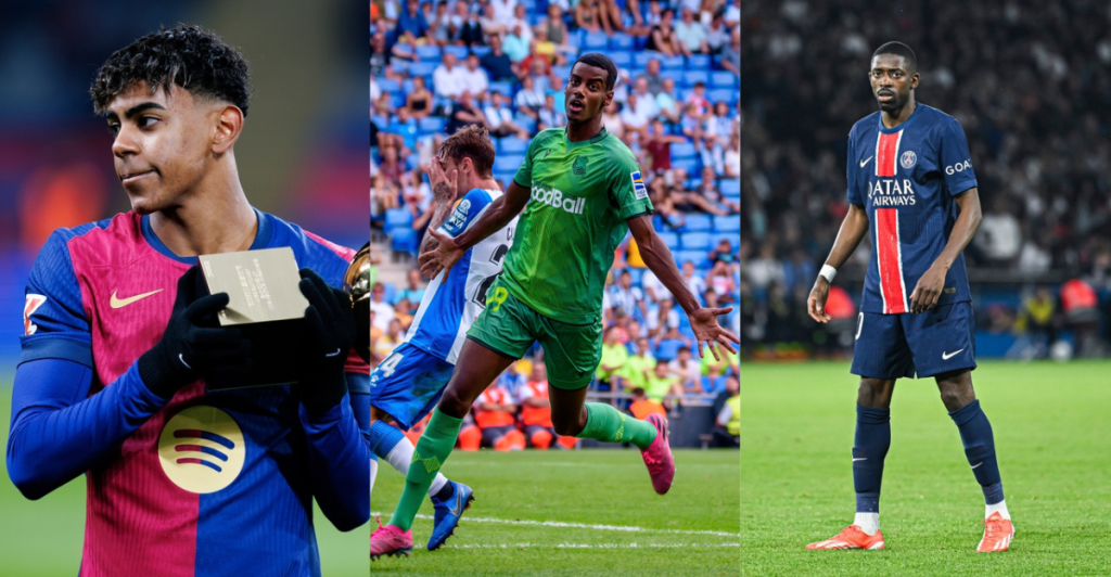 Lamine Yamal, Alexander Isak, Ousmane, Ousmane Dembele