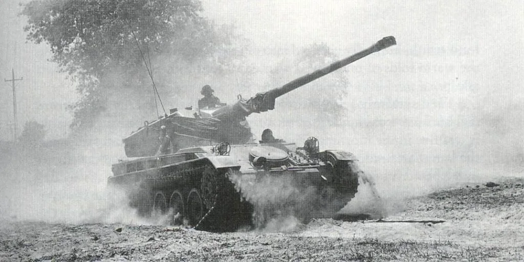 Pakistani Tanksmen operating a captured Indian AMX-13 tank during the 1965 war.