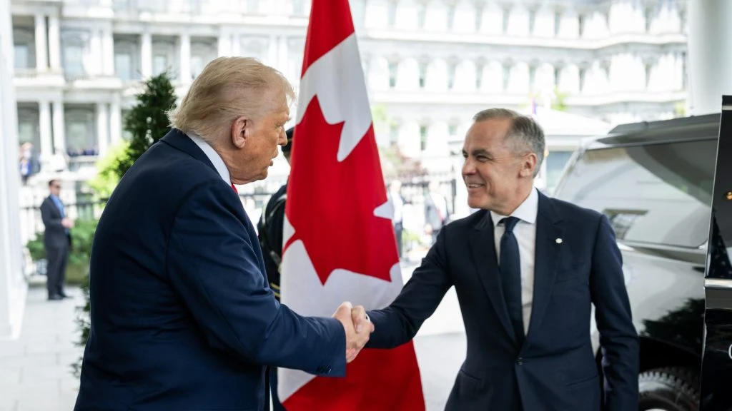 President Donald Trump Canadian Prime Minister Mark Carney