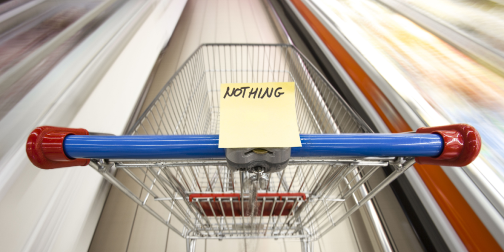 Empty shopping cart