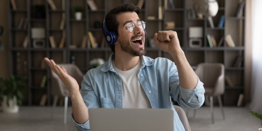 Singing, listening, music