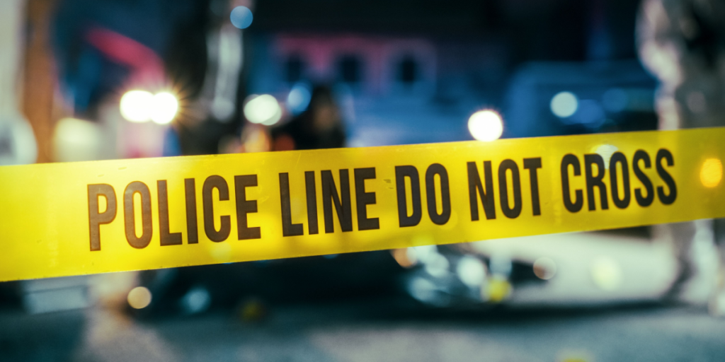 Police tape, do not cross