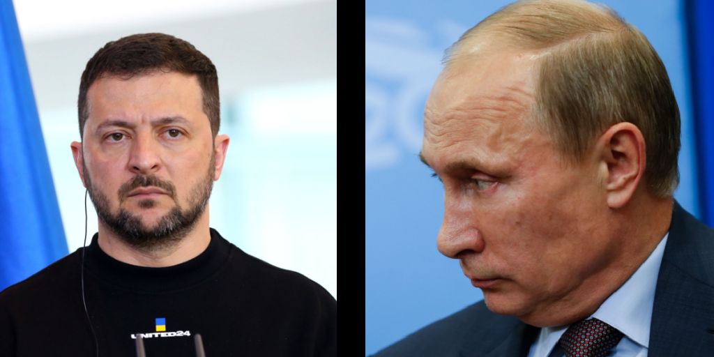 Zelenskyj, Putin