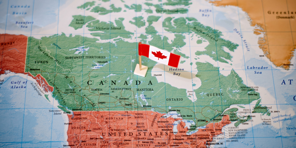 Canada, map