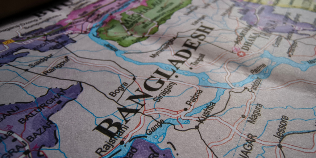 Bangladesh, map