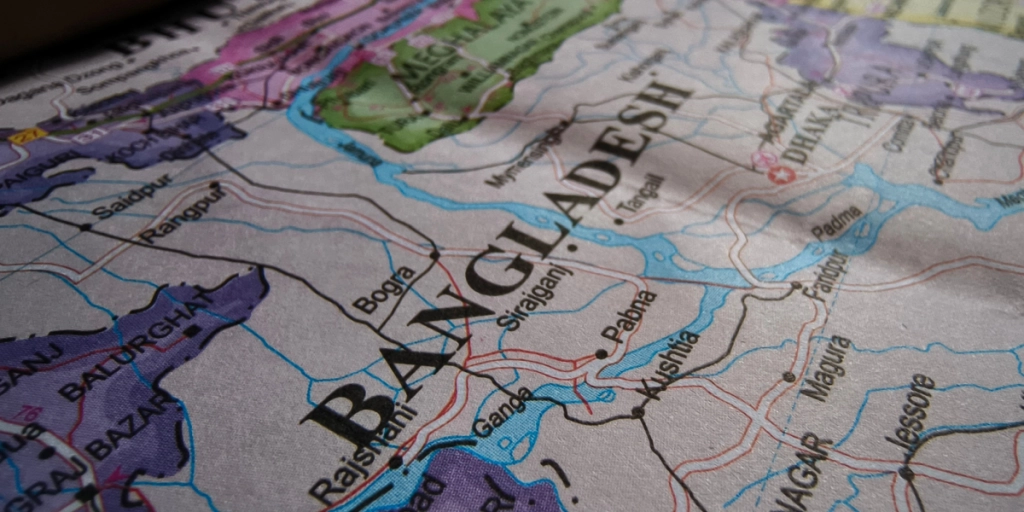 Bangladesh, map