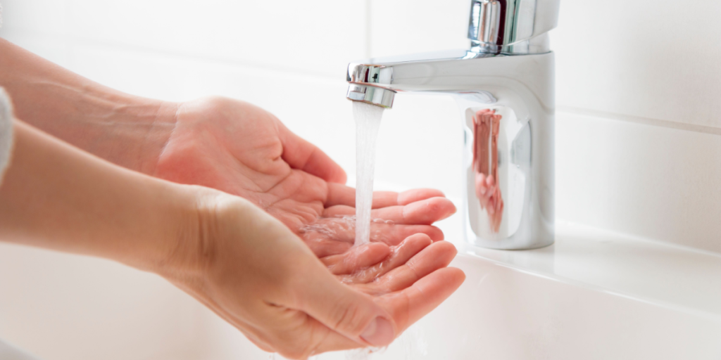 Washing hands