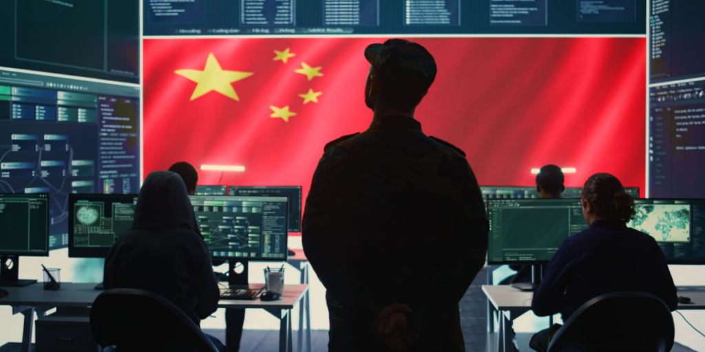 China, army, military, cyber attack, situation room, command center