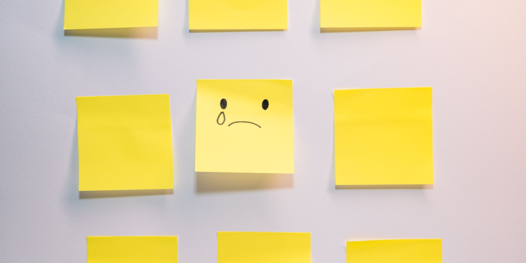 Post-it, sad