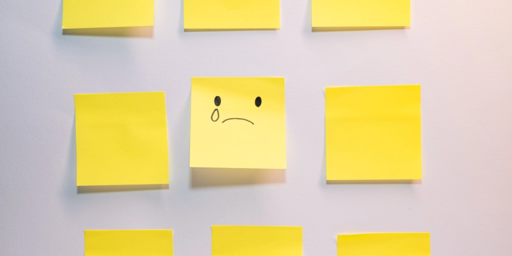 Post-it, sad
