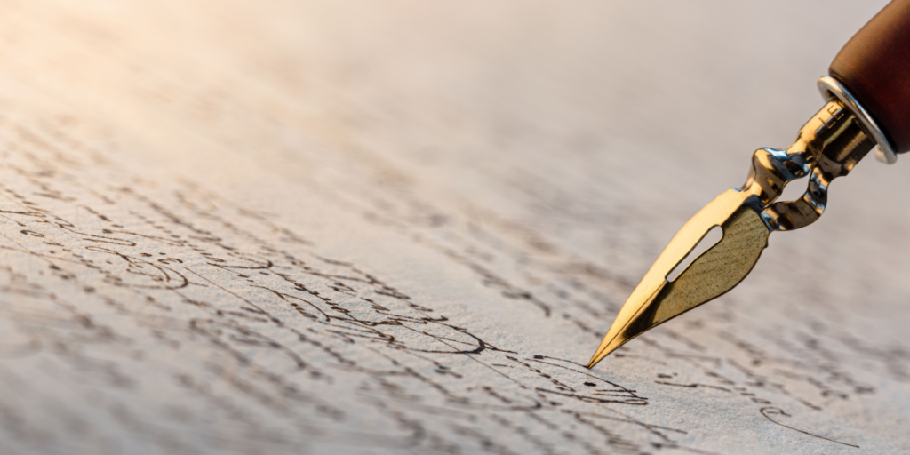 Handwriting, signing