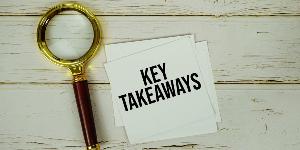 Key takeaways