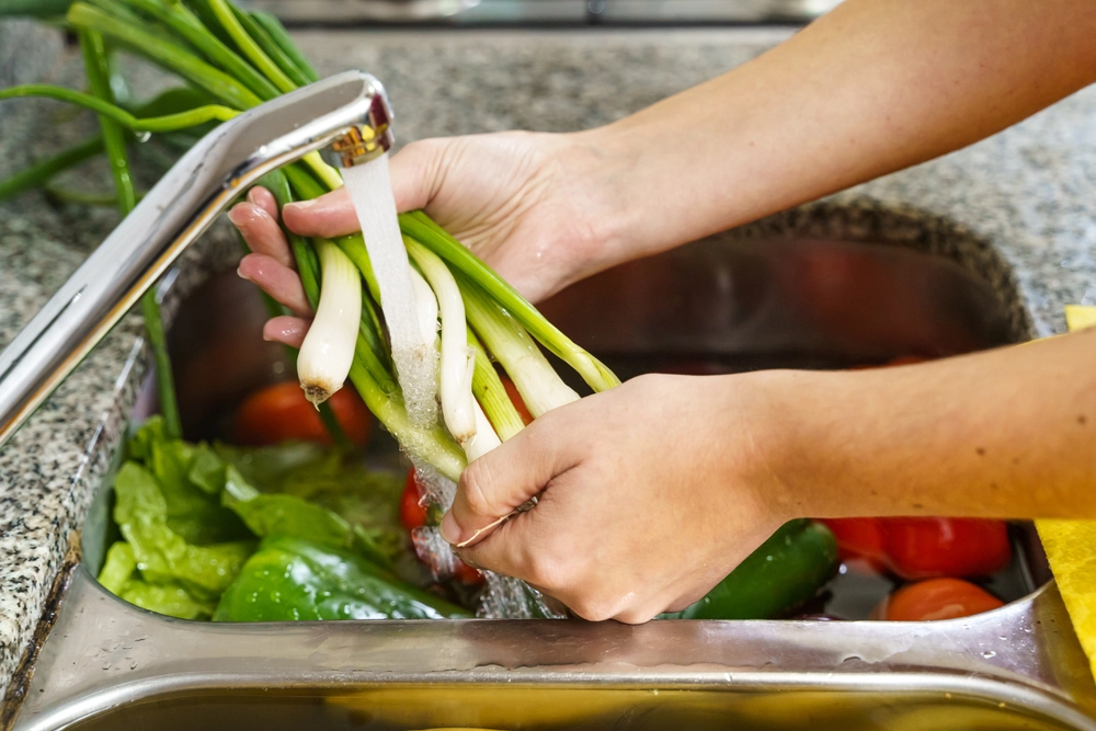 Cleaning,Vegetables,renser,gr&oslash;ntsager