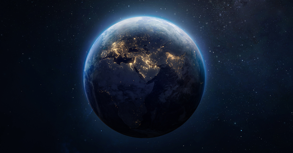 Sphere,Earth,Planet,In,Space
