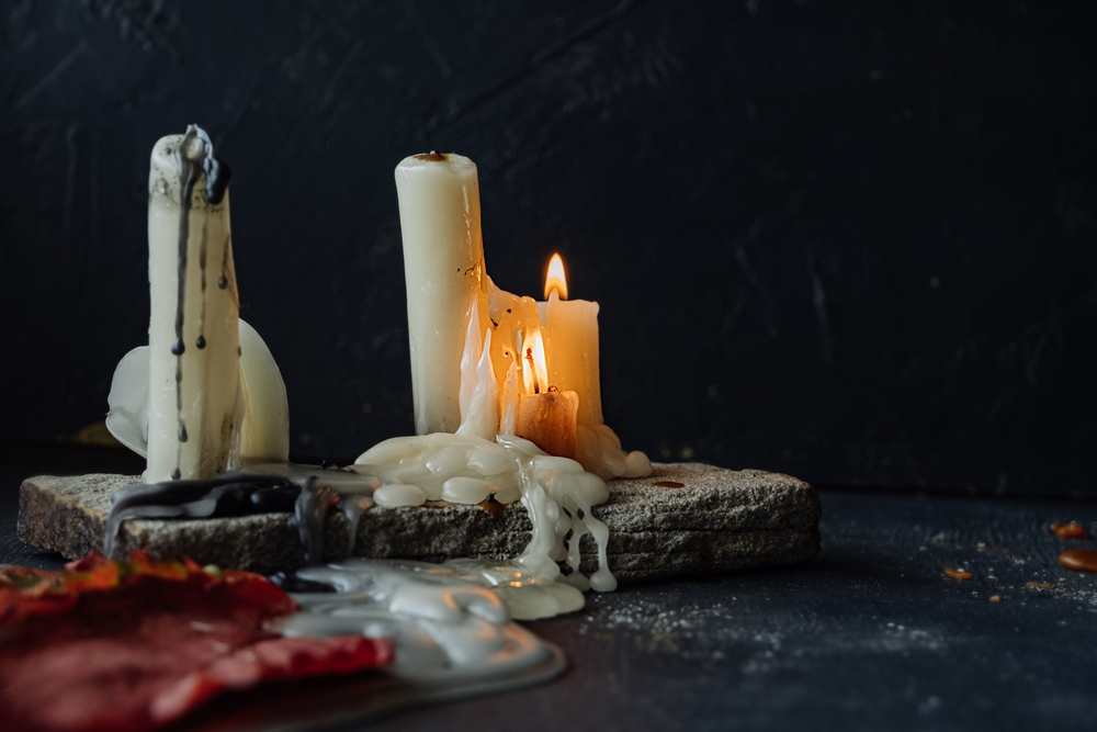 Burning,Wax,Candles,,Melting,sterinlys,smelter,voks