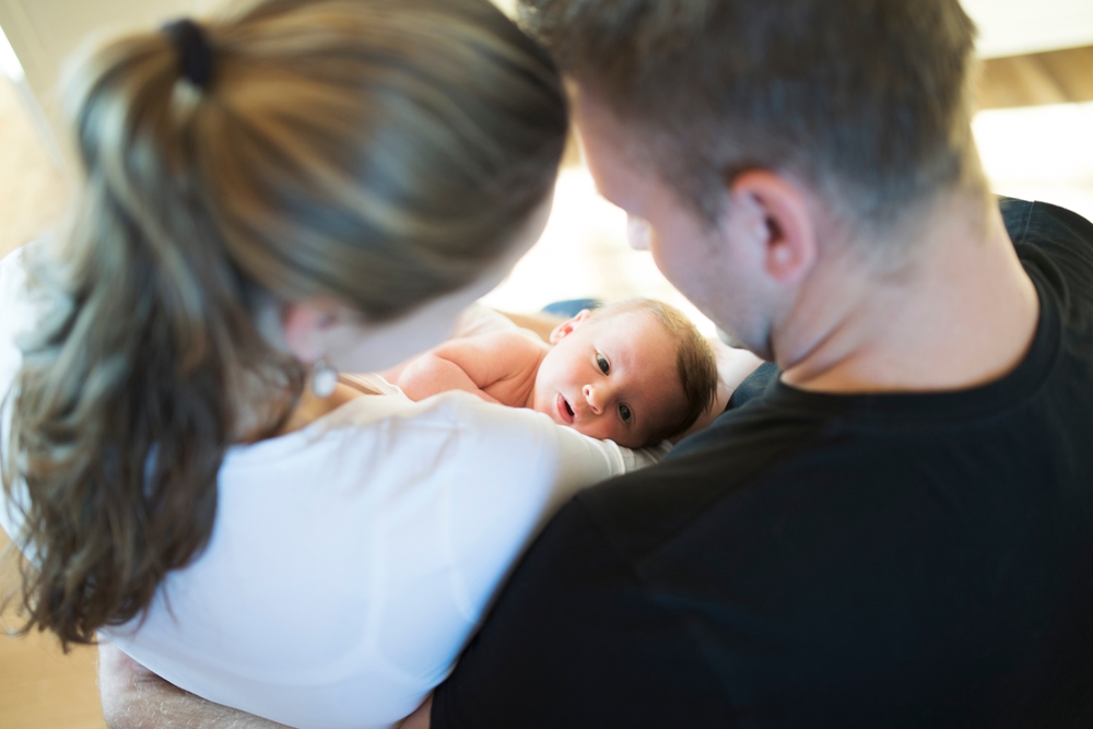 Parents,Holding,Baby,forældre,holder,baby