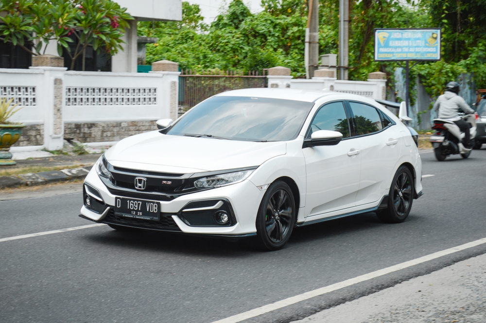 Honda,Civic,White,Car