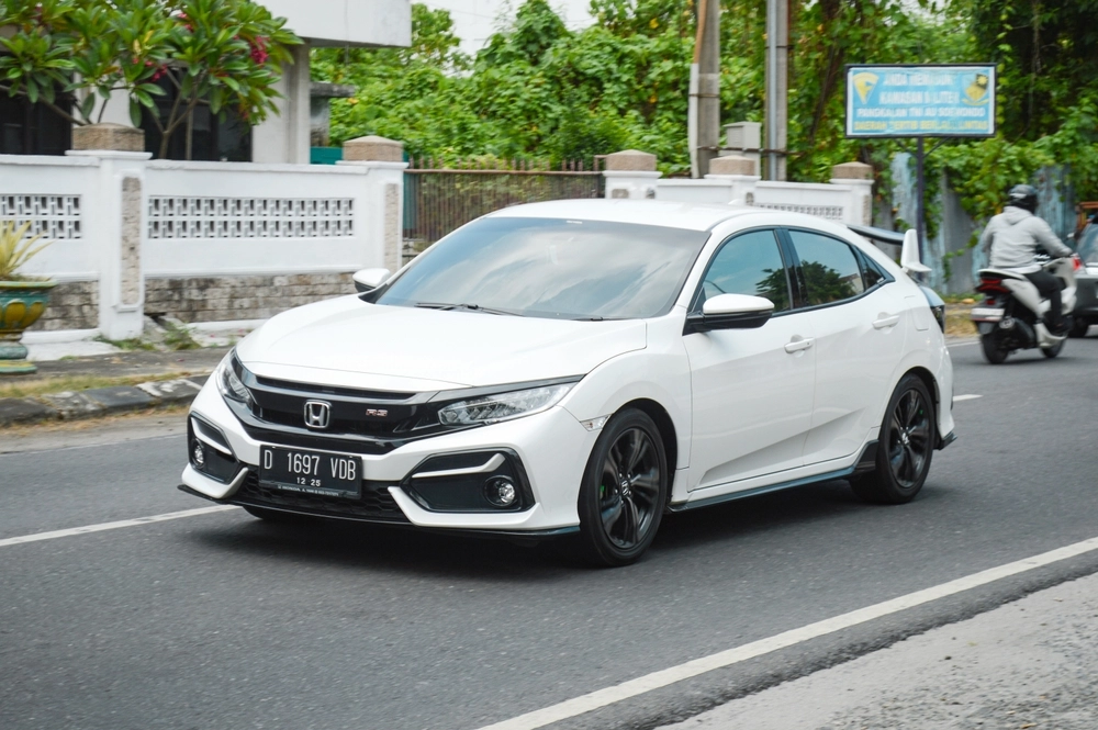 Honda,Civic,White,Car