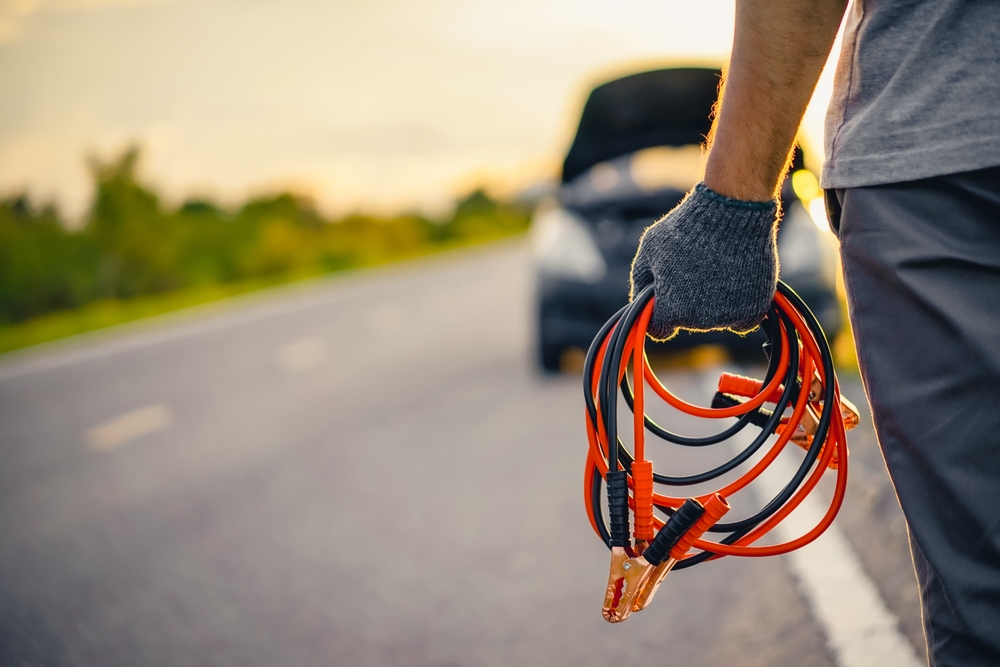 Car,Battery,Jumper,krokodillekabler,startkabler