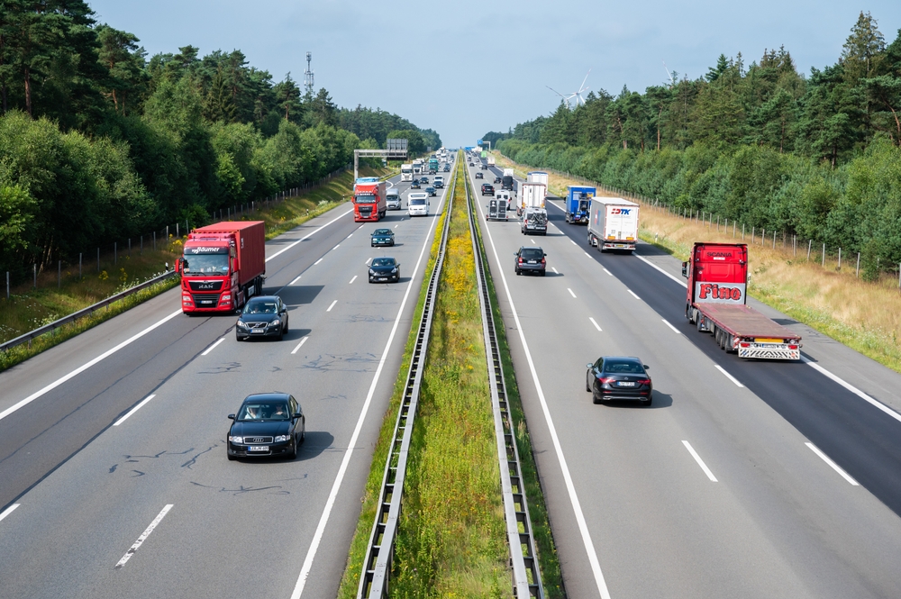 Heidenau,,Germany,Traffic,CarsAutobahn,trafik,motorvej,tyskland