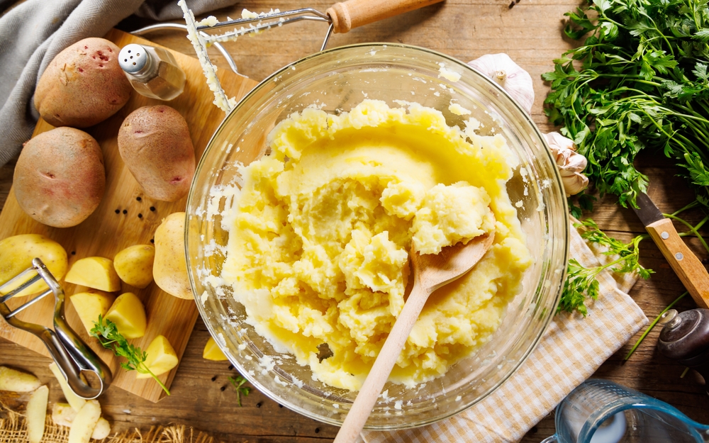 mashed potatoes, kartoffelmos