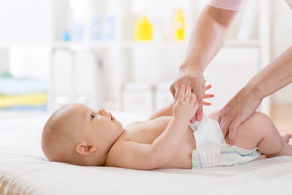 Diaper,On,Baby,Nursery,ble,p&aring;,baby