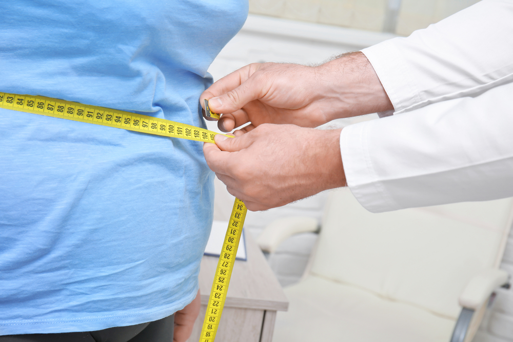 Male,Doctor,Measuring,Waist,læge,måler,mave