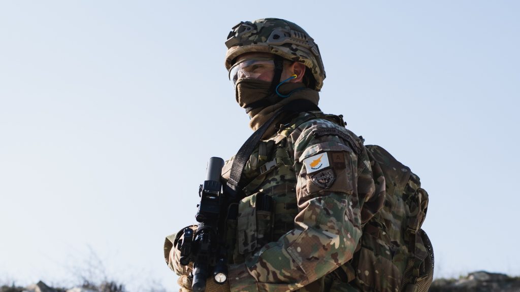 A Cypriot soldier cyprus military