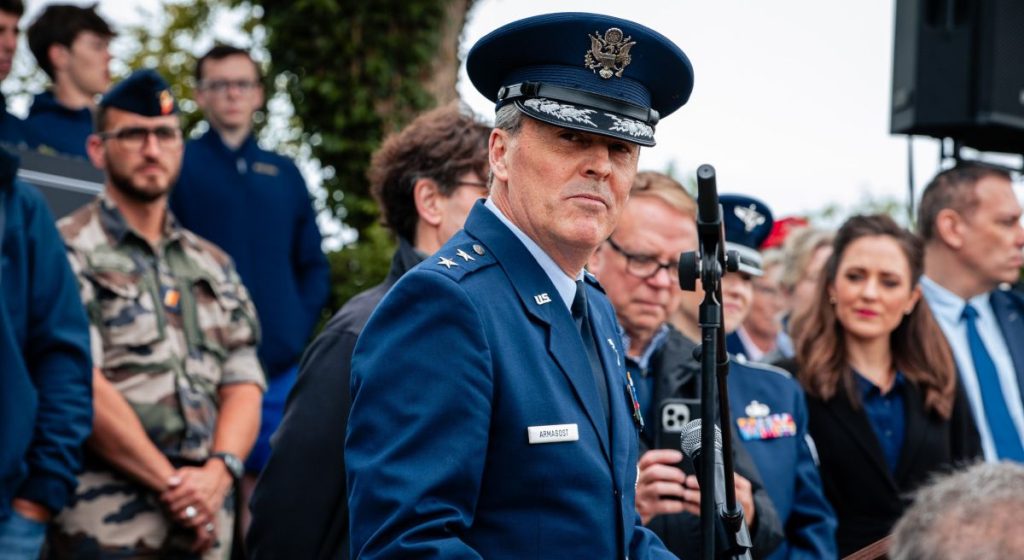 Maj. Gen. Jason Armagost, the Commander, Eighth Air Forc