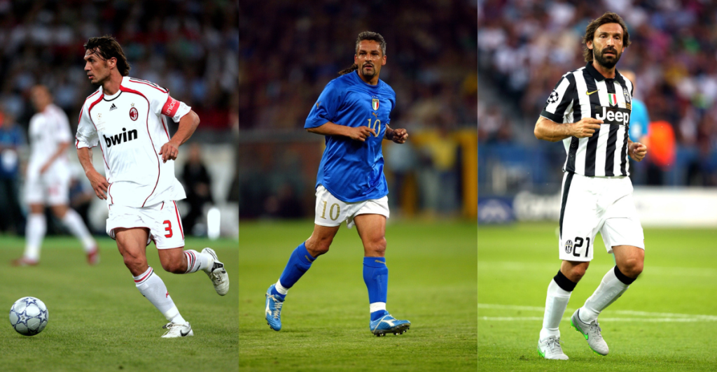 Maldini, Baggio, Pirlo