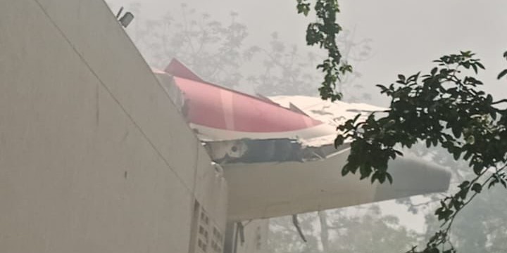 Plane crash, India