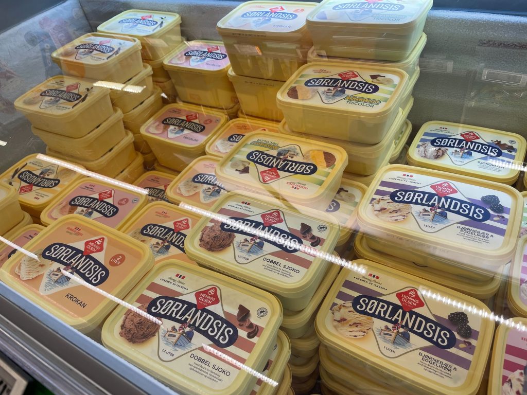 Hennig Olsen is, sørlandsis, ice cream, iskrem