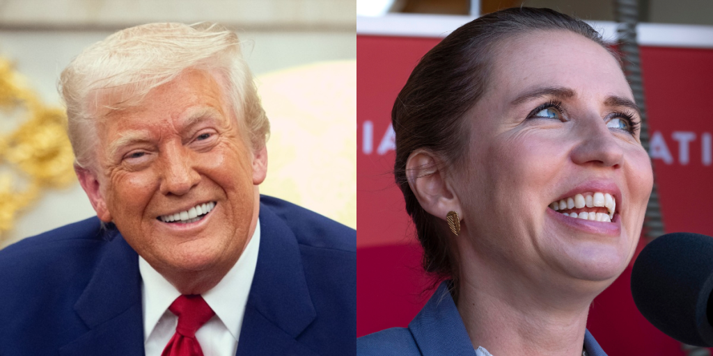 Mette Frederiksen, Donald Trump