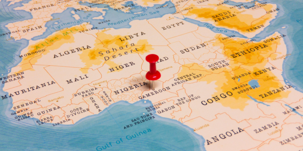 Cameroon, map
