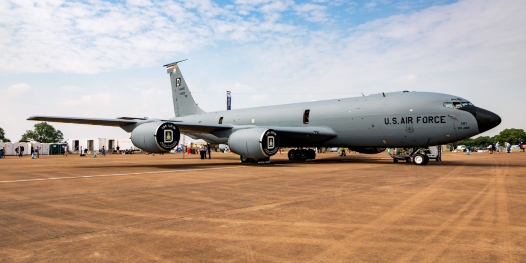 KC-135, military tanker airplane, USA