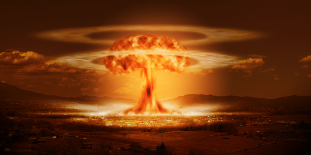 Nuclear explosion, nuke, concept